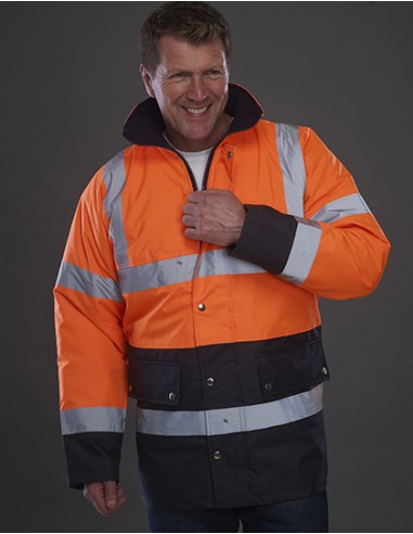 Y-HVP302-Hi-Vis Two-Tone Motorway Jacket